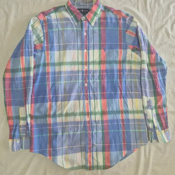 [BUNJANG] Polo Ralph Lauren Madras Check Shirt / 폴로 랄프로렌 마드라스 체크 셔츠