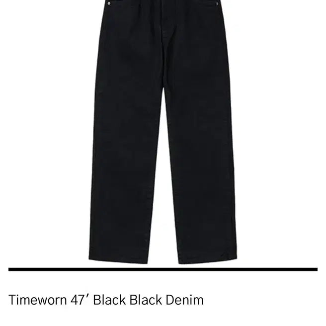 [BUNJANG] HTAE Timeworn 47' Black Black Denim Jeans (Size 3/32) / [3(32)] HTAE Timeworn 47' Black Black Denim 데님