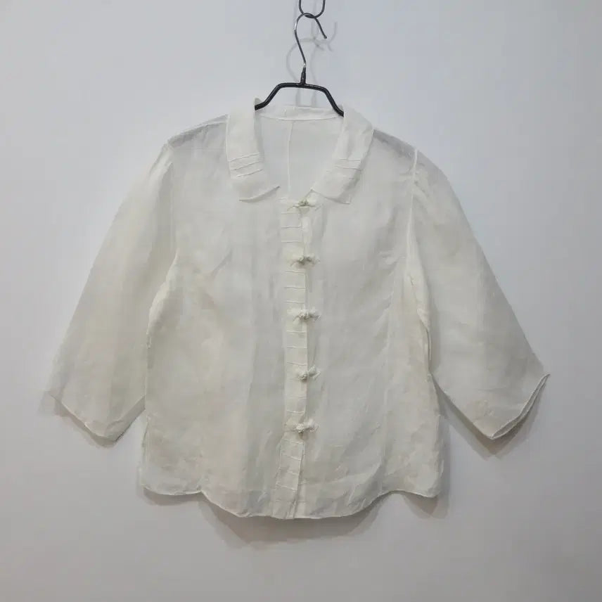 [BUNJANG] Natural Hemp Linen White Jeogori Top / 생활한복 개량한복 화이트 천연 삼베 모시 저고리 상의