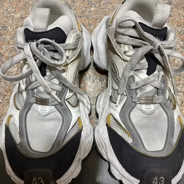 [BUNJANG] Balenciaga Cargo Sneakers White Grey / 발렌시아가 카고스니커즈 43 화이트 그레이