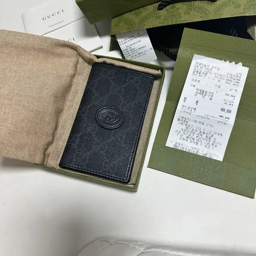 [BUNJANG] Gucci GG Interlocking Long Organizer Black Full Box / 상태 좋은 구찌 GG 인터로킹 롱 오거나이저 블랙 풀박스