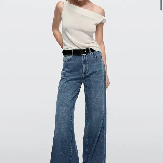 [BUNJANG] Massimo Dutti High-Rise Wide Leg Jeans Size 36 / 마시모두띠 하이라이즈 와이드 레그 진 36사이즈