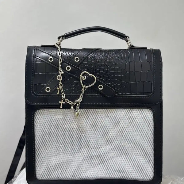 [BUNJANG] Black Ita Bag Crossbody Shoulder Bag / 블랙 이타백 크로스백 덕질 가방 숄더백