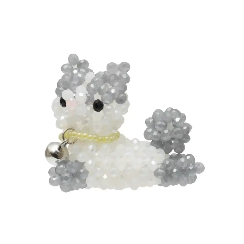 [BUNJANG] Swing Set Cat Bead Keychain / 스윙셋 고양이 비즈 키링