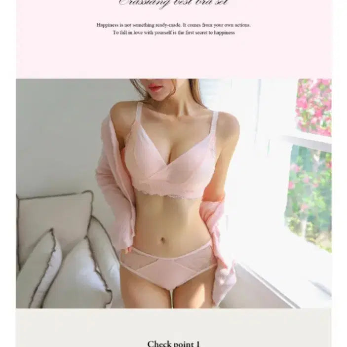 [BUNJANG] Craciang Goddess Bra Set Pink 80AB / (새상품)크라시앙 여신 브라 세트 핑크 80ab