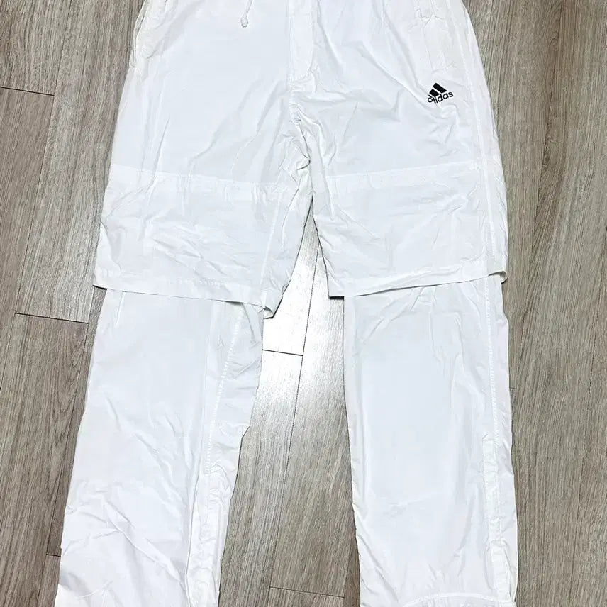 [BUNJANG] Adidas 2-Way Nylon Pants White / 아디다스 2WAY 나일론 팬츠 화이트