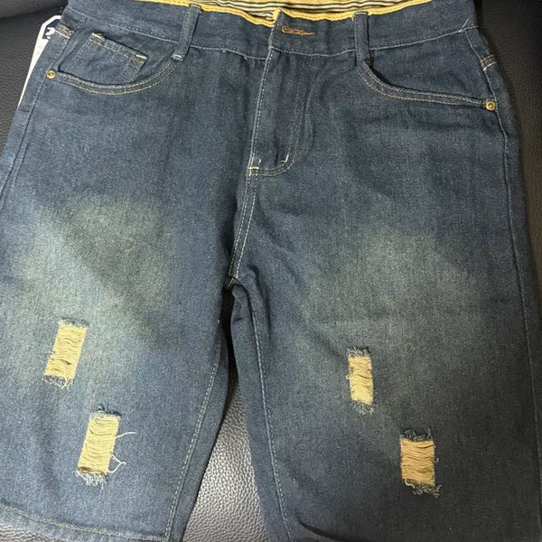 [BUNJANG] Distressed Denim Shorts / 청반바지