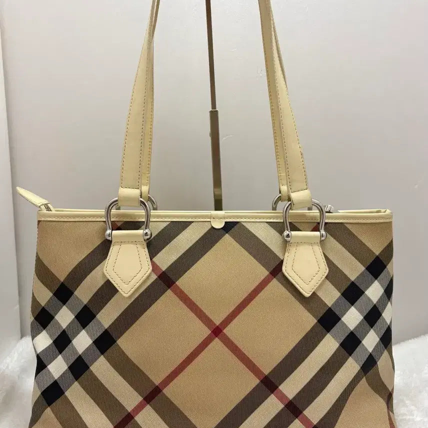 [BUNJANG] Burberry Classic Large Check Pattern Tote Bag Shoulder Bag / 정품) 버버리 클래식 빅체크 패턴 토트백 숄더백