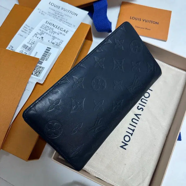 [BUNJANG] Louis Vuitton Shadow Brazza Monogram Long Wallet Black / 루이비통 쉐도우 브라짜 모노그램 장지갑 블랙