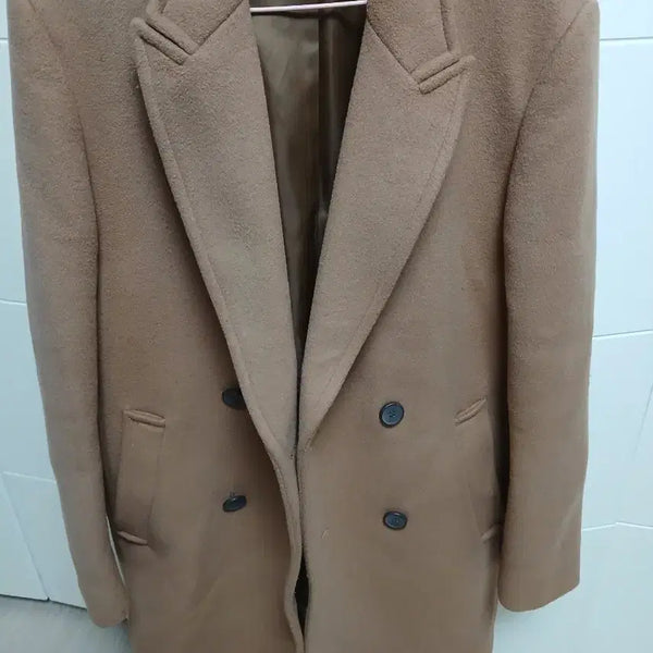 [BUNJANG] Polo Ralph Lauren Beige Double-Breasted Coat / 폴햄 코트