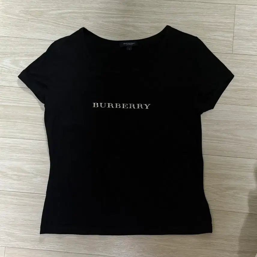 [BUNJANG] Burberry Vintage Short Sleeve T-Shirt Black / 버버리 빈티지 반팔 티셔츠 블랙
