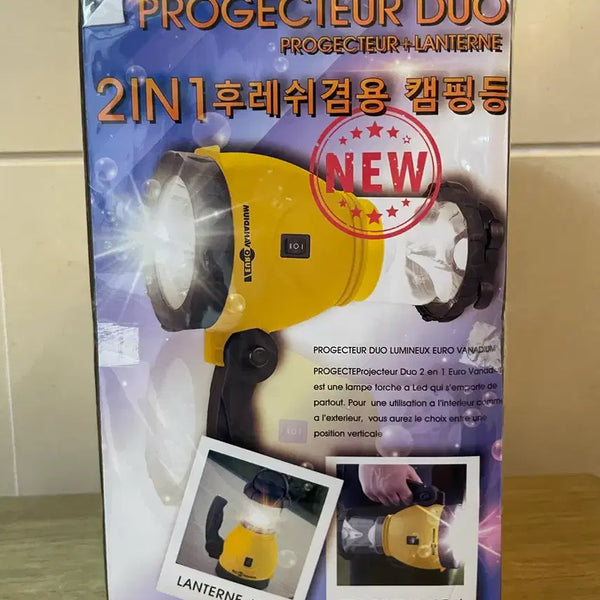 [BUNJANG] Euro Vanadium Projector Duo 2-in-1 Flashlight & Camping Lantern / 유로바나듐 프로젝터 듀오 2in1 후레쉬 겸 캠핑등