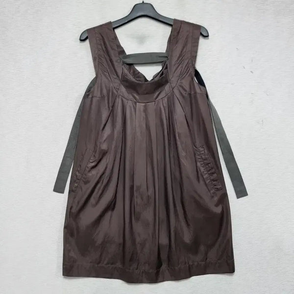[BUNJANG] SYSTEM Summer Midi Dress Brown Women's Size 55 / 시스템 여름 원피스 여자55사이즈ㅡ0319ㅇㅇ