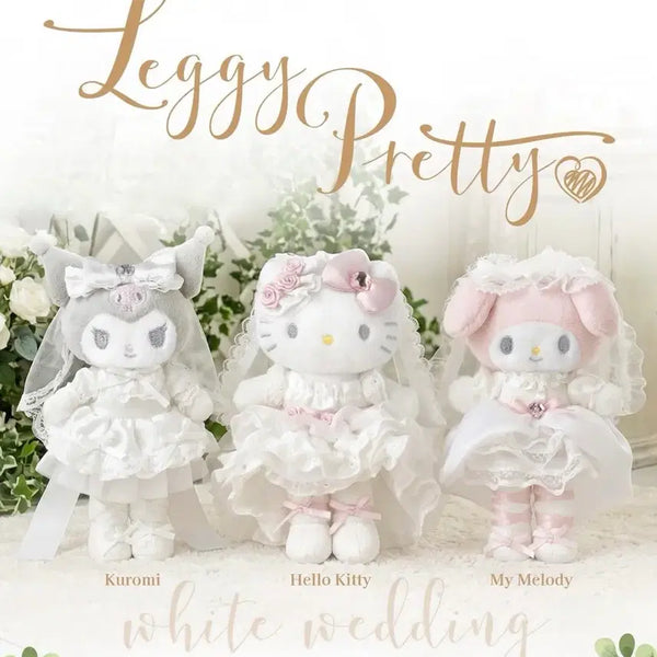 [BUNJANG] Sanrio Hong Kong Exclusive Wedding Long Legs Mascot Plush Keychain Charm / (현물/예약) 산리오 해외판 홍콩 한정 웨딩 롱다리 마스코트 누이 인형 키링 참