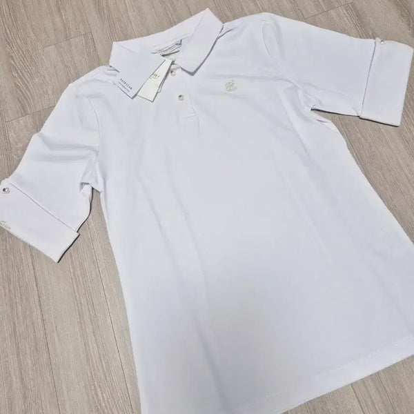 [BUNJANG] Fair Liar Golf T-Shirt Short Sleeve White Embroidered Logo / 새상품)페어라이어골프티셔츠 페어라이어반팔