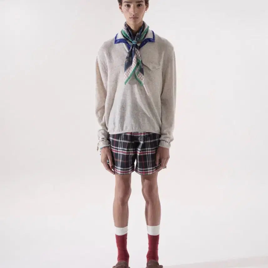 [BUNJANG] Birthday Suit Snap Pullover Knit Oatmeal / 벌스데이수트 스냅 풀오버 니트 오트밀
