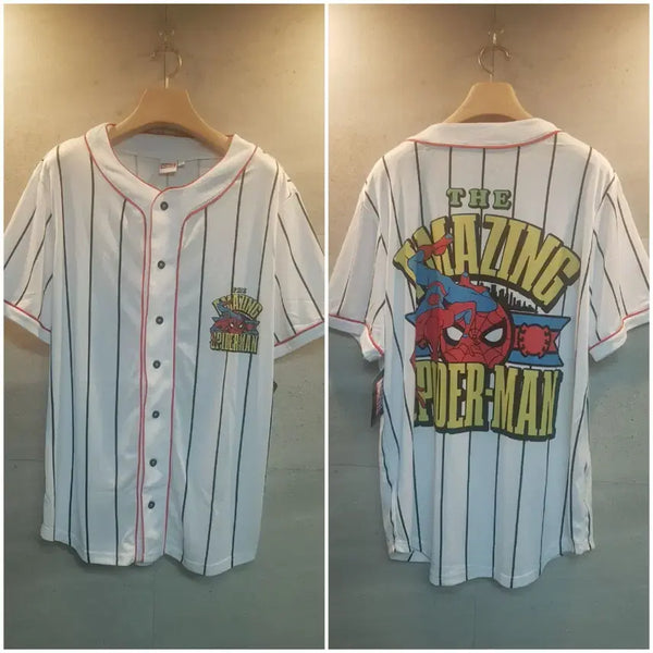 [BUNJANG] Marvel Spider-Man Jersey Short-Sleeve T-Shirt / 마블 스파이더맨. 저지 반팔티.