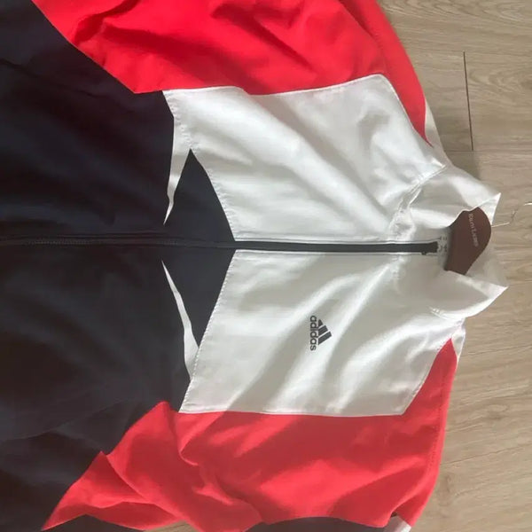 [BUNJANG] Adidas Colorblock Windbreaker Jacket / 아디다스 바람막이 삼선 배색 자켓