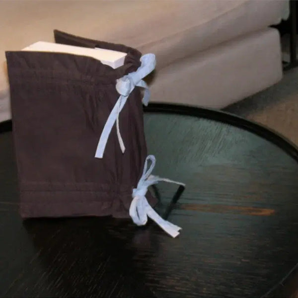 [BUNJANG] Givenchy Drawstring Book Cover - Brown L / 기븐바이 드로우스트링 북커버 - 브라운 L