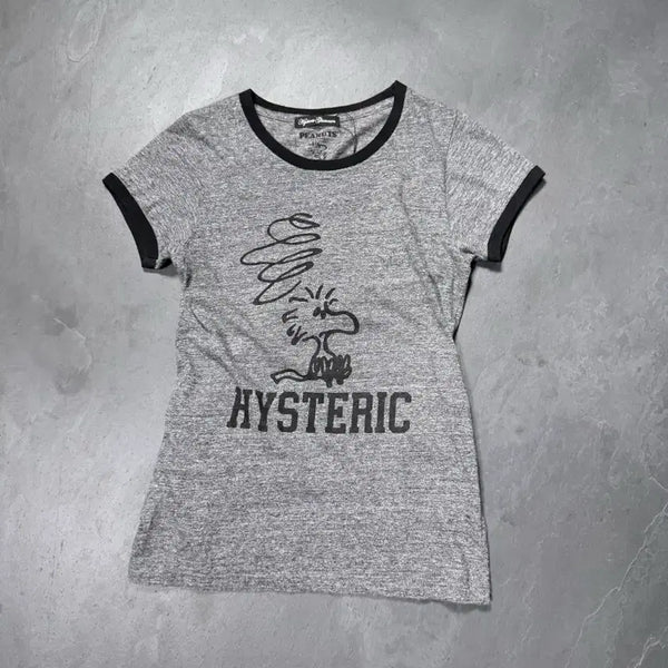 [BUNJANG] Hysteric Glamour x Peanuts Ringer T-Shirt / 히스테릭 글래머 x 피너츠 링거 반팔