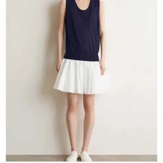 [BUNJANG] COS Layered Knit Mini Dress Navy / COS 레이어드 니트 미니 드레스 네이비 새상품
