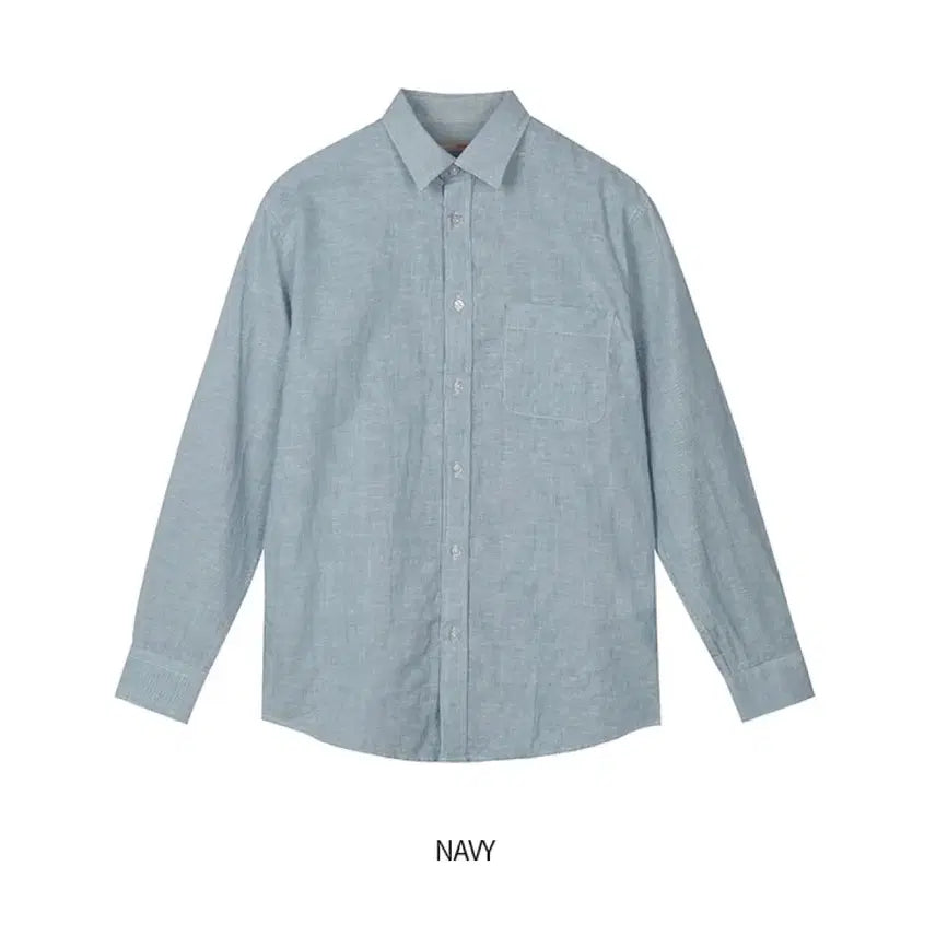 [BUNJANG] Spao Linen Stripe Shirt L Regular Fit / (새상품)스파오 린넨 스트라이프 셔츠 L 레귤러핏