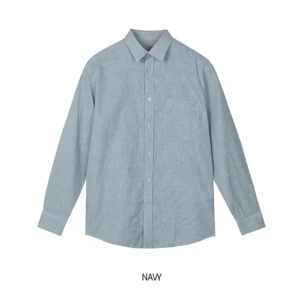 [BUNJANG] Spao Linen Stripe Shirt L Regular Fit / (새상품)스파오 린넨 스트라이프 셔츠 L 레귤러핏