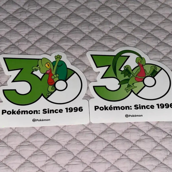 [BUNJANG] Pokemon 30th Anniversary Logo Stickers Bundle Set / 포켓몬 30주년 로고 스티커 나무지기 나무돌이 일괄