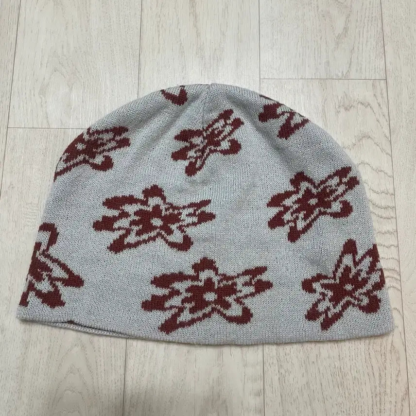 [BUNJANG] aeae Jacquard Flower Beanie - Cool Gray / aeae 플라워 비니