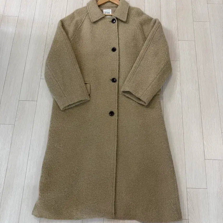 [BUNJANG] Studio Tomboiq Bukle Coat Beige / 스튜디오톰보이 코트