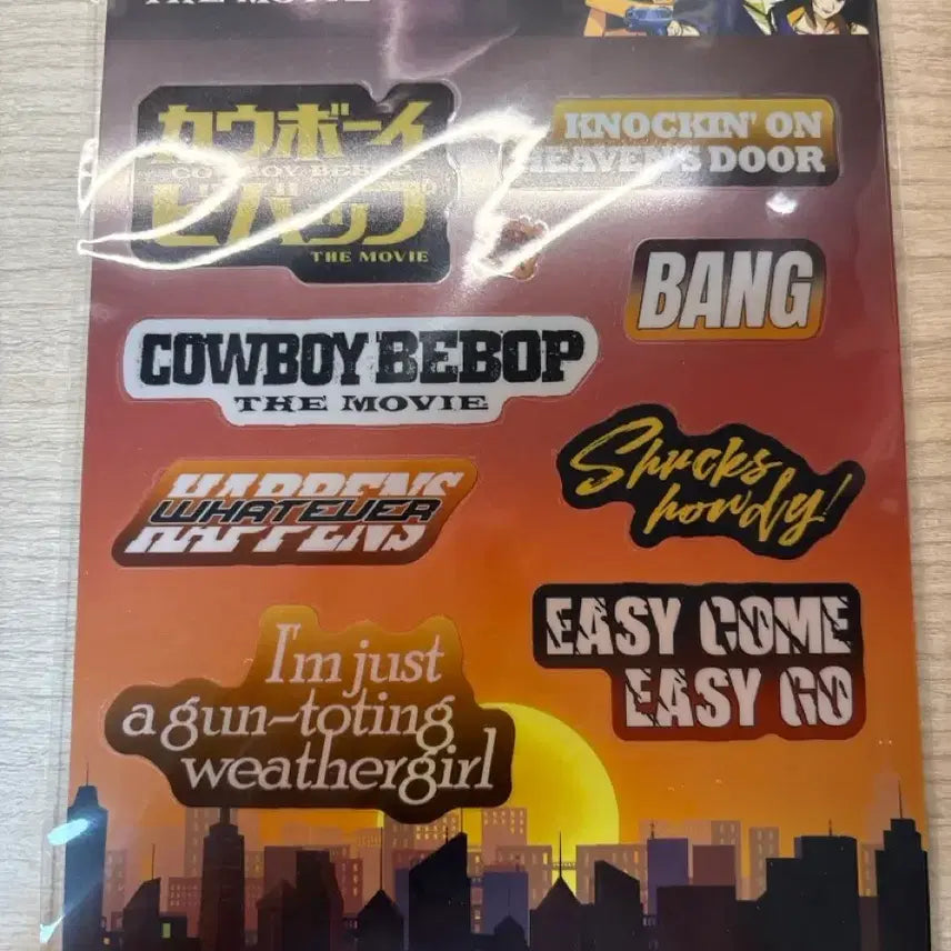 [BUNJANG] Cowboy Bebop Movie Special Edition Sticker Goods / 카우보이 비밥 영화 특전 스티커 굿즈