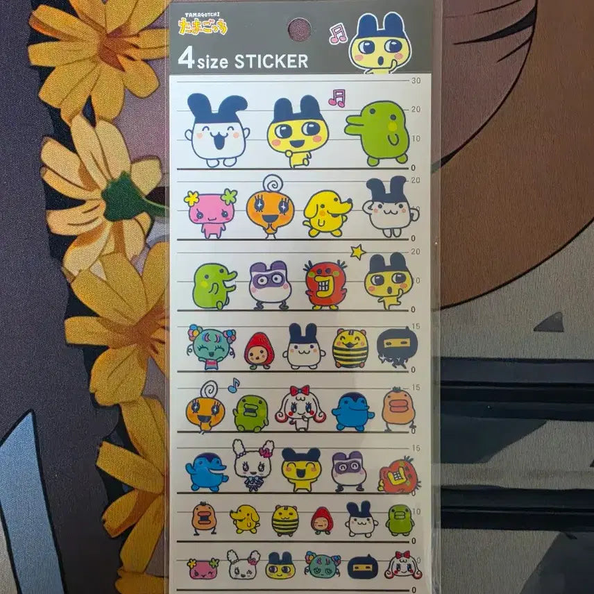 [BUNJANG] Tamagotchi Mamecchi Kuchipatchi Mimitchi Flowerchi Sticker (Genuine) / (정품)다마고치 스티커 마메치 쿠치파치 미미치 플라워치