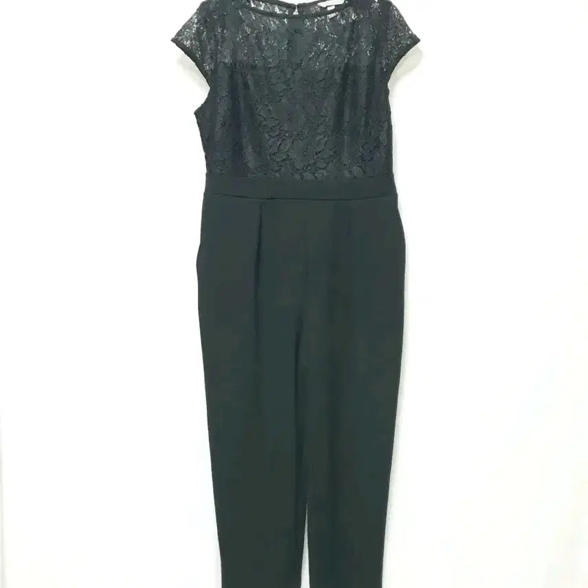 [BUNJANG] H&M Black Lace Cap Sleeve Jumpsuit / H&M 블랙 레이스 캡소매 점프수트 망사 점프수트 M