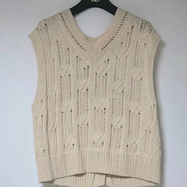 [BUNJANG] TIME 23 Knit Vest (F) / 정가 48만 5천원! 타임 TIME 23 니트 베스트 새제품 (F)