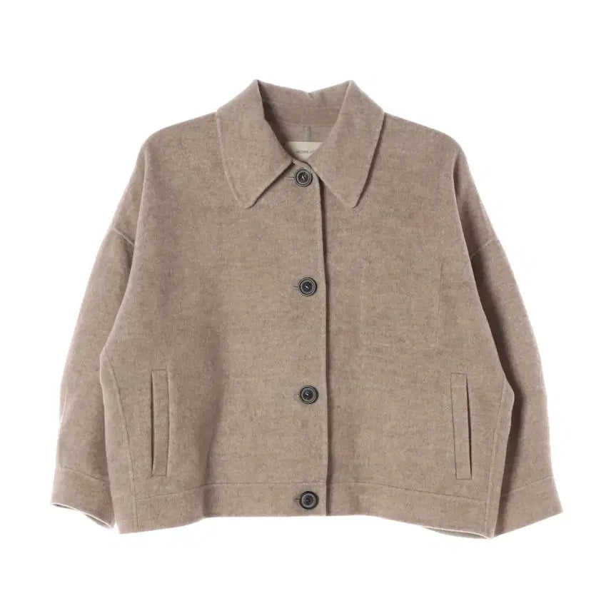 [BUNJANG] Archive J2U Wool 90% Handmade Oversized Single Short Coat Jacket / 아카이브제이투유 울 90% 핸드메이드 오버핏 싱글 숏 코트 재킷