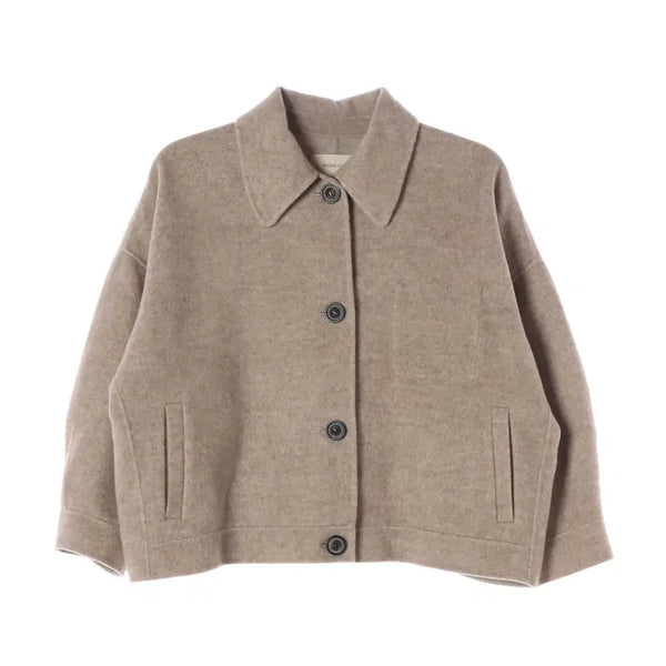 [BUNJANG] Archive J2U Wool 90% Handmade Oversized Single Short Coat Jacket / 아카이브제이투유 울 90% 핸드메이드 오버핏 싱글 숏 코트 재킷