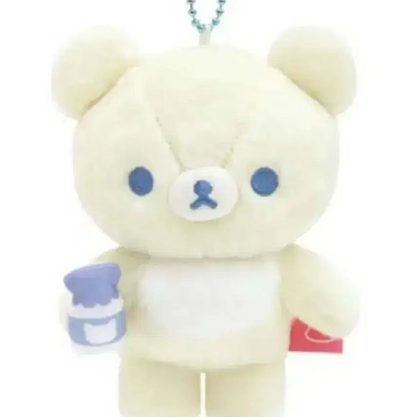 [BUNJANG] San-X Milk Onsen Chairoikoguma Plush / 산엑스 우유 온천 챠이로이 코구마