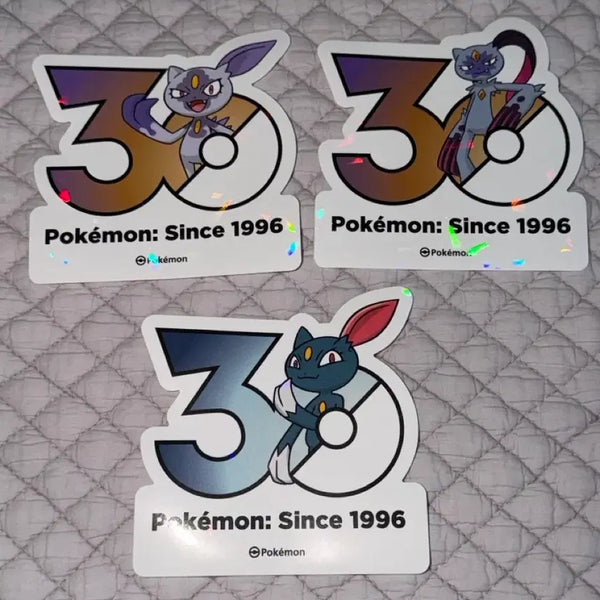 [BUNJANG] Pokemon 30th Anniversary Logo Sticker Hisuian Voltorb, Hisuian Voltorb, Voltorb Bundle Set / 포켓몬 30주년 로고 스티커 히스이 포푸니 히스이 포푸니크 포푸니 일괄
