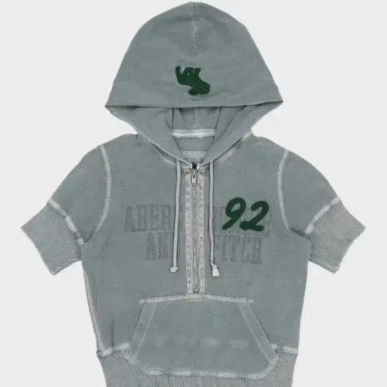 [BUNJANG] Abercrombie & Fitch Short Sleeve Hoodie / 아베크롬비 반팔 후드티