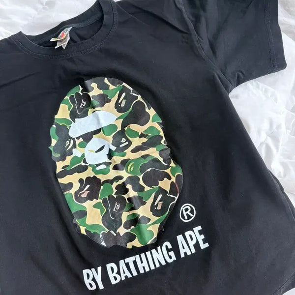 [BUNJANG] BAPE Camo T-Shirt Black Size S / 베이프 카모 반팔 S