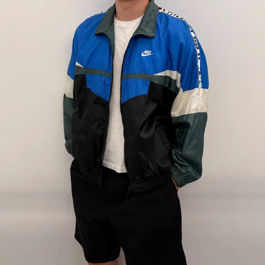 [BUNJANG] Nike 90s Old School Windbreaker Jacket / 나이키 90s 올드스쿨 바람막이