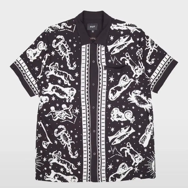 [BUNJANG] HUF Zodiac Sleeve Shirt Black XL / 허프 조디악 슬리브 셔츠 블랙 xl