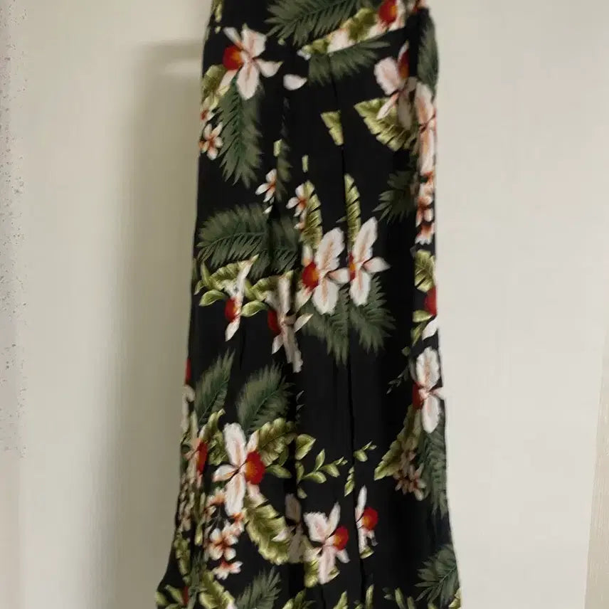[BUNJANG] Rayon Wrap Wide Pants (Size 66) / 레이온 랩 뒷밴딩 와이드 팬츠 66