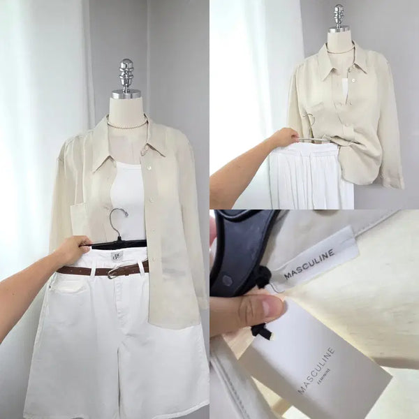 [BUNJANG] MASCLIN Linen Shirt / 새-마스큘린 린넨셔츠