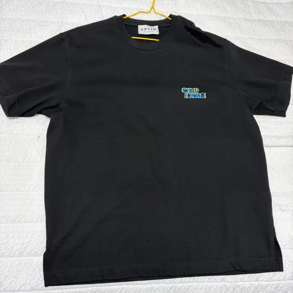 [BUNJANG] Solid Homme Short Sleeve T-Shirt Black / 솔리드옴므 반팔 티셔츠 블랙