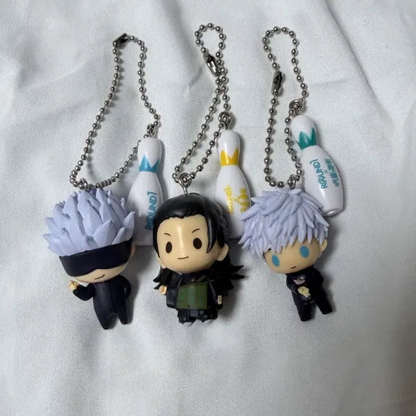 [BUNJANG] Jujutsu Kaisen Round1 Keychain Bundle Set (Gojo x2, Geto) / 주술회전 라운드원 키링 3종 일괄(고죠 2,게토 )
