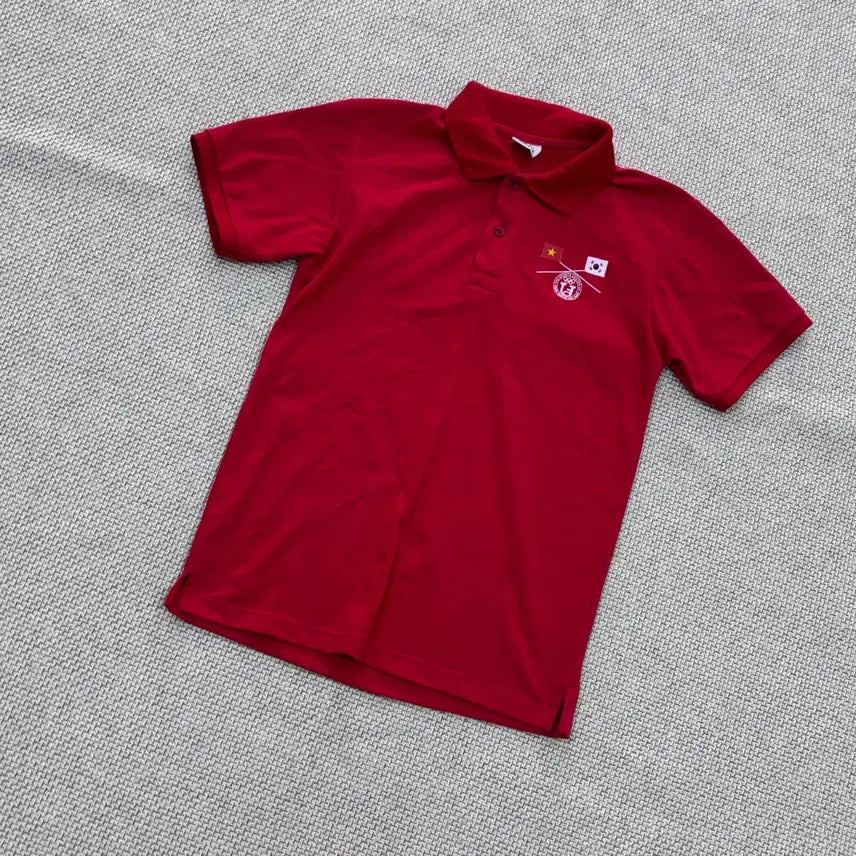 [BUNJANG] Lacoste 2010 Taekwondo Commemorative Short Sleeve T-Shirt / 실측확인 라코스테 여성 2010 태권도 기념 반팔 0724E2