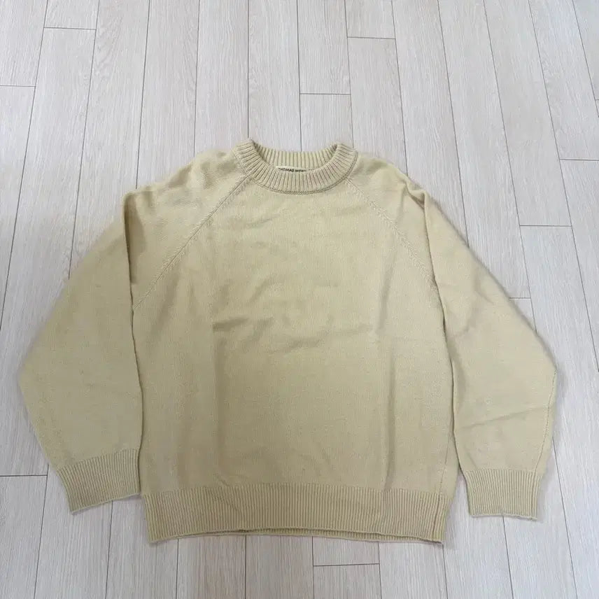 [BUNJANG] Thomasmore Unisex Knit Sweater - Butter (Size S) / 토마스모어 니트 S