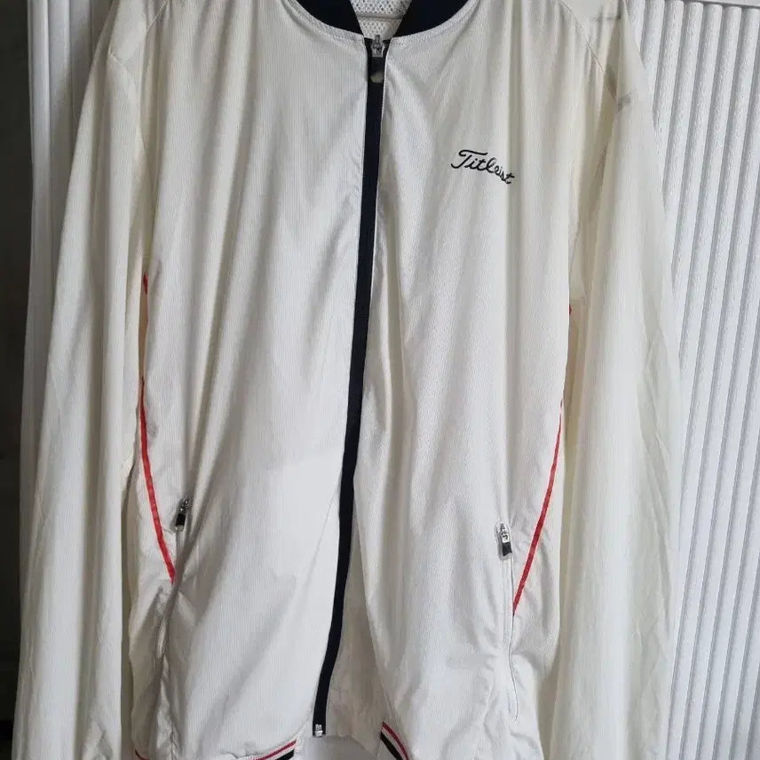 [BUNJANG] Titleist Golf Windbreaker Jacket Ivory XXL / 타이틀리스트 골프 바람막이 자켓 아이보리 사이즈XXL