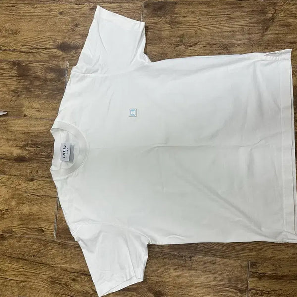 [BUNJANG] Solid Homme White Short Sleeve T-Shirt Size 48 / 솔리드옴므 화이트 반팔 티셔츠 48사이즈